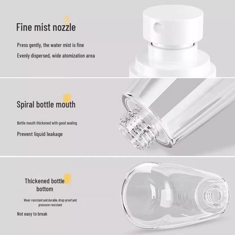 Ultra-Fine Mist Travel Spray Bottle for Makeup, Water, and Alcohol - Portable, Refillable, Moisturizing Face Spray Pot