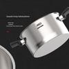 ASD 22cm 304 Stainless Steel Milk Steamer & Stew Pot