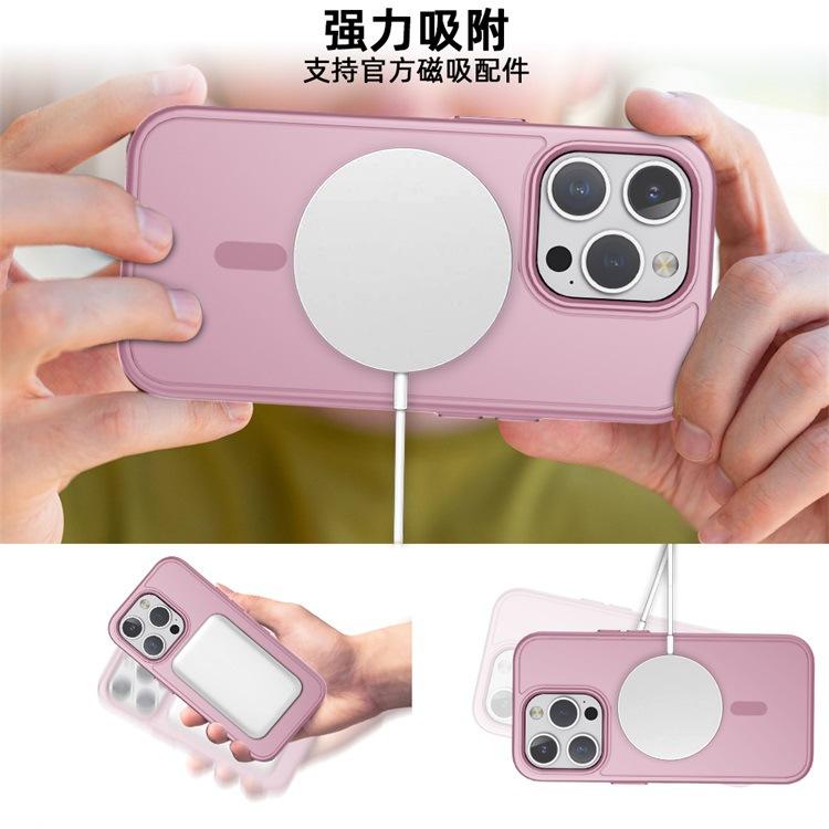Applicable to iphone11 2-in-1 mobile phone case Apple 11promax matte skin feel composite magnetic suction 11 protective cover