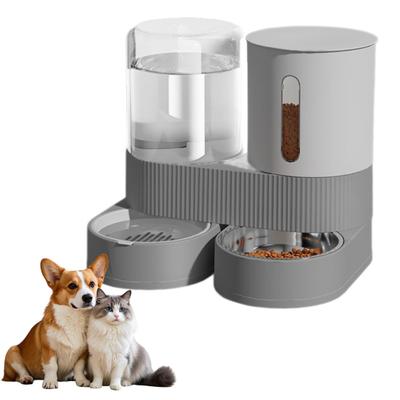 Automatic Pet Feeder 2.4L Dog Food Feeder 2.6L Water Dispenser Travel Auto Cat Feeder Bowl for Small Dogs Cats Rabbits