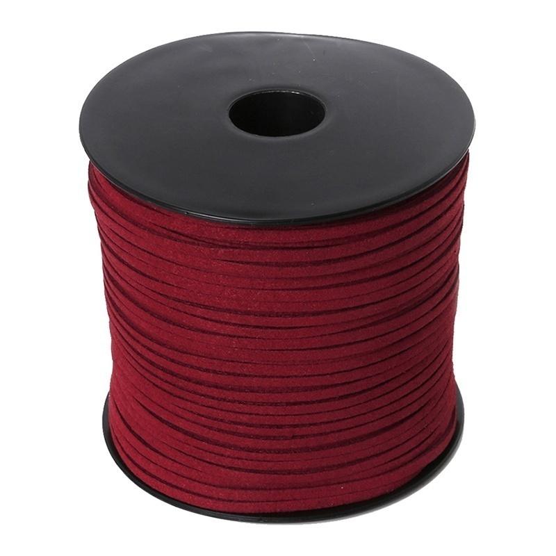 1Pcs Faux Suede Cord Leather Lace For Clothes Shoes Jewelry Making Findings about 3mm 100 yards/roll