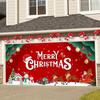 Vánoční banner Dekorace garážových vrat Sněhulák Santa Claus Elk Dárková krabička Tisk Vánoční pozadí Potřeby pro vánoční svátky