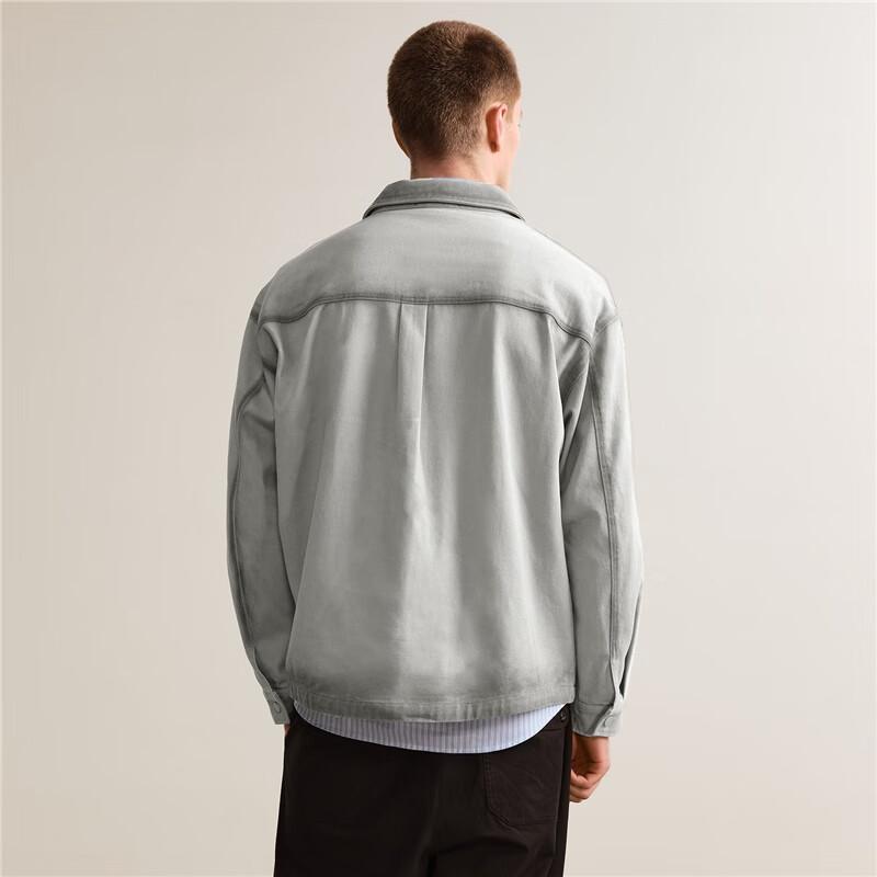 Giordano Herren Designer Washed Baumwoll-Denimjacke