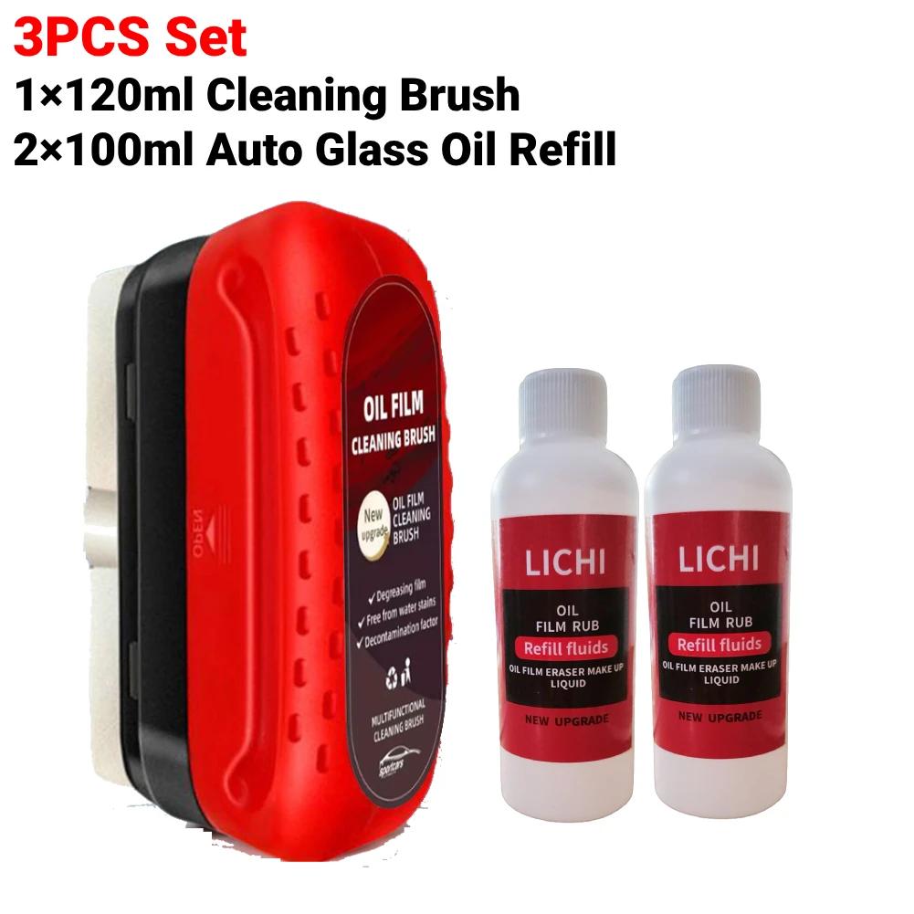 Car Windshield Cleaner Removes Dirt Oil Film Remover Car Glass Sponge Cleaning Brush Powerful Windshield Oil Film Stain Removal