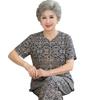 YUZHAOLIN Elderly Women's Summer Tang Suit Set