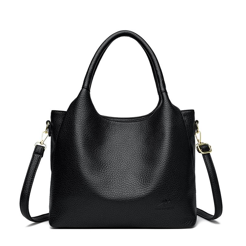 Designer High Quality Soft Leather Large Women 2025 Shoulder Bag Messenger Handbags Shopping Messenger Genuine Brand Women Bags