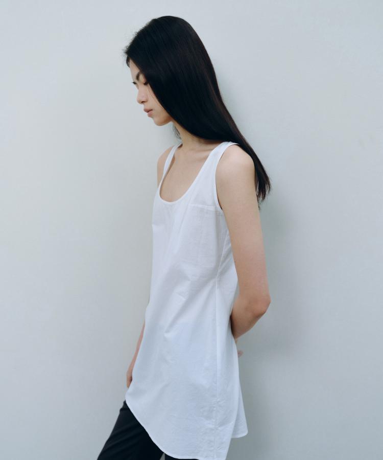 Kasel Detachable Panel Dress, White