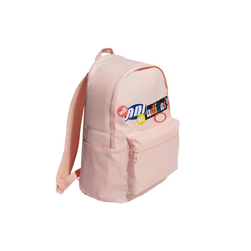 Adidas Recycled Polyester Plain Weave Fabric Backpack Regular Women's Pink Adidas GG1071