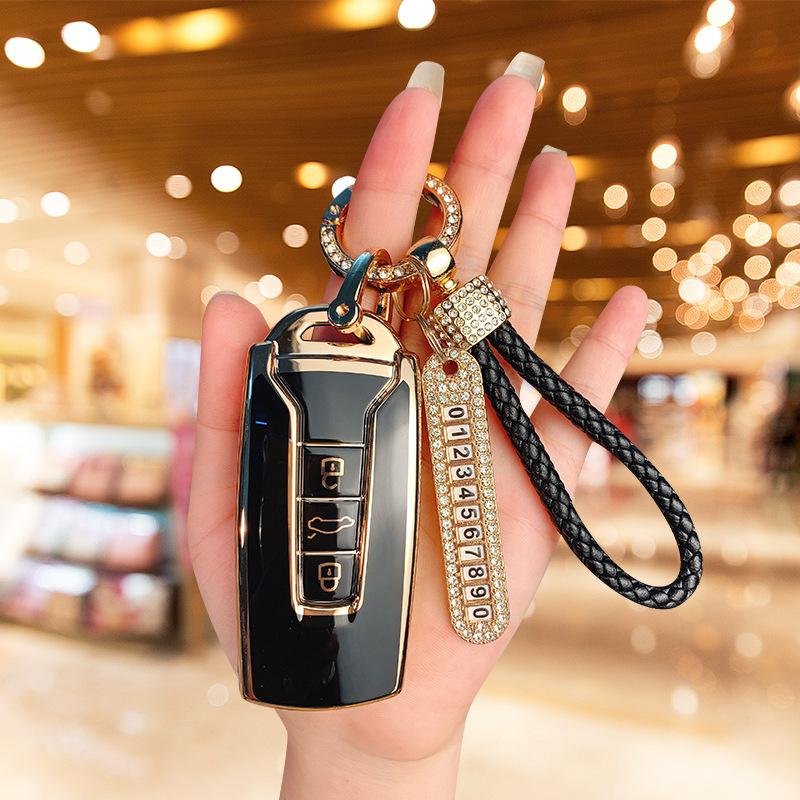 Dedicated To 23 Volkswagen Touareg Car Key Sets 19-23 Touareg Imported Protective Case Simple Buckle for Men and Women