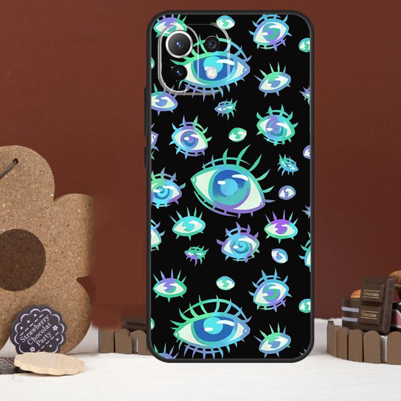 Eyes Pattern Case For Xiaomi 17 Pro Max 14 15 Ultra 15T 13T 14T POCO F8 Ultra F7 F5 F6 X5 X6 X7 Pro Cover