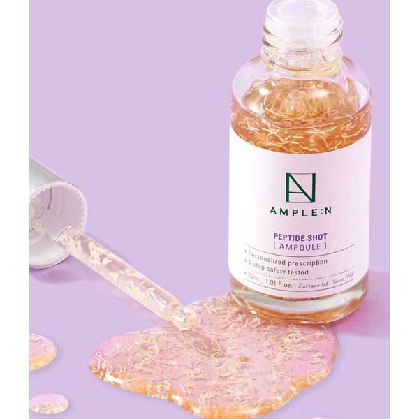 Koreana Ampoule N Peptide Shot Ampoule Large Capacity 100ml X 2 + Hyaluron Shot Light Gel Cream, 1 Set