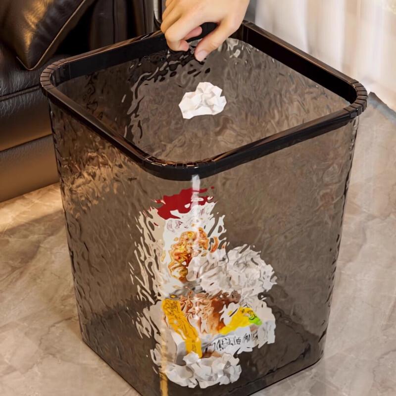 Transparent Living Room Trash Can