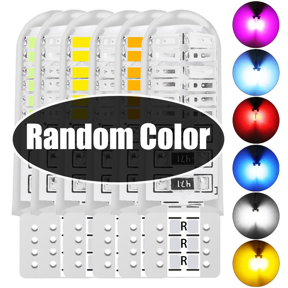 Car Clearance Lamp T10 3014 LED 24SMD Reading Light Universal Silicone Waterproof Width Lights Plug Play W5W License Plate Light