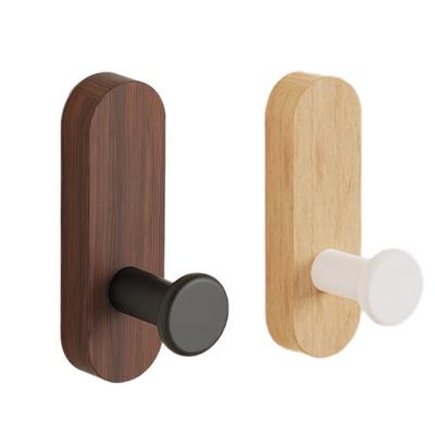 Sturdy Wood Adhesive Wall Hook Easy Mounting For Kitchen Bathroom Storage Organizers