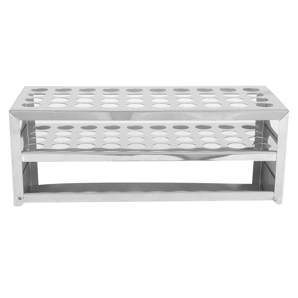 304 Edelstahl Lochblech Reagenzglasständer 40 Löcher Große Kapazität (15.5mm*40)