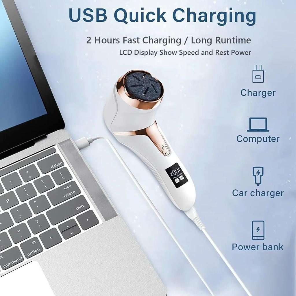 Electric Foot Grinder Multifunctional Foot Therapy Machine Foot Care Dead Skin Removal Rechargeable Foot Repair Foot Care Tool