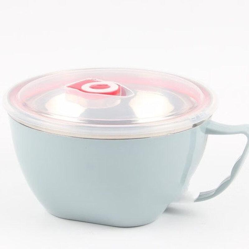 ZISIZ Stainless Steel Handled Ramen Bowl & Lunch Box - 3 Pack