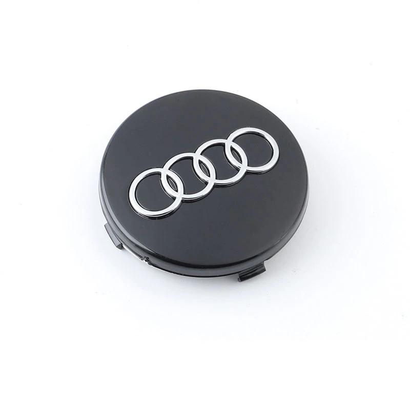 4 Stück 60mm 61mm 68mm 69mm Auto Styling Radnabenkappe Nabenkappe Abzeichen 4B0601170 Für Audi A3 A4 A5 A6 A7 A8 S4 S6 Zubehör