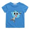 Camiseta de Algodão Kawaii O Maravilhosamente Estranho Mundo de Gumball Camiseta Infantil Moda de Rua Camisetas Gráficas Camisetas Casuais Respiráveis