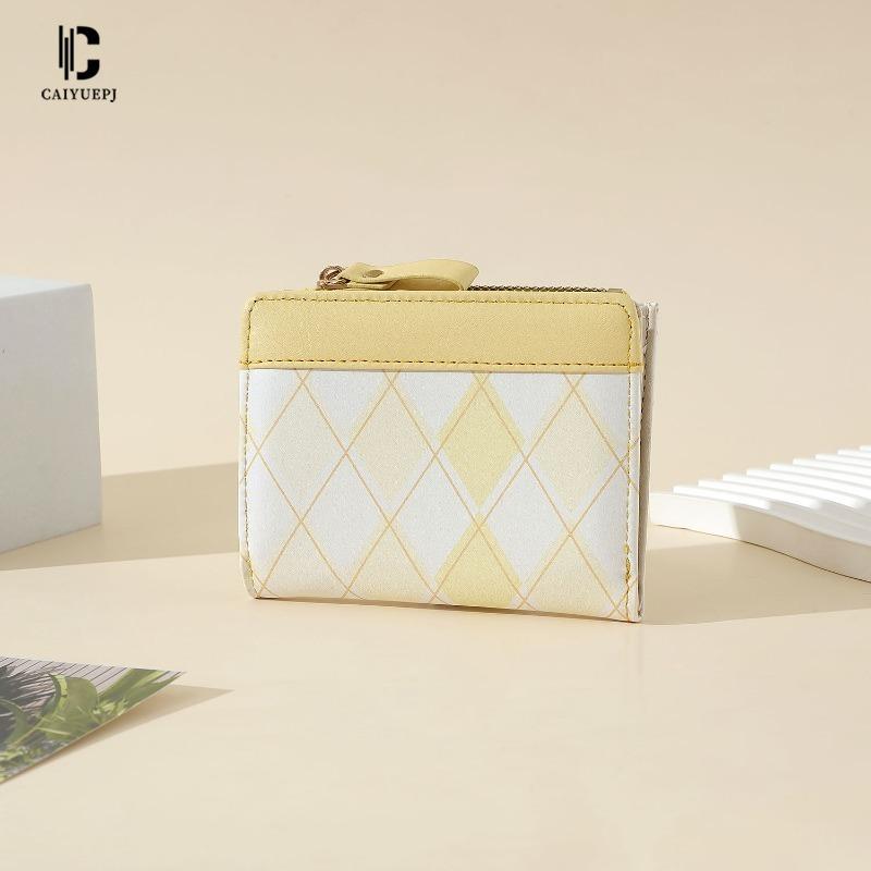 New Plaid Wallet Women's Change Bag Card Bag Small Fresh Student Wallet