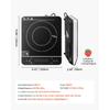 SucceBuy Portable Induction Cooktop Electric Induction Burner with 9 Temperature Settings, Countertop Induction Hot Plate