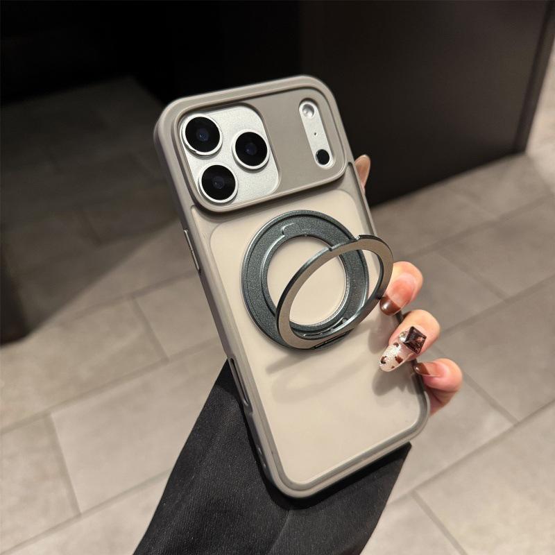 iPhone 17 Pro Max Matte Case with 360° Magnetic Stand