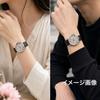 Used 355 SEIKO Chariot Men's Watch 70s Vintage Black Leather