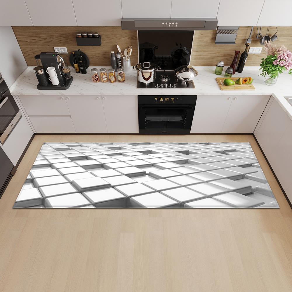 Entrance Door Mat Kitchen Bedroom Carpet Non-slip Floor Corridor Balcony Carpet Modern Pattern Floor Mat Can Be Customized