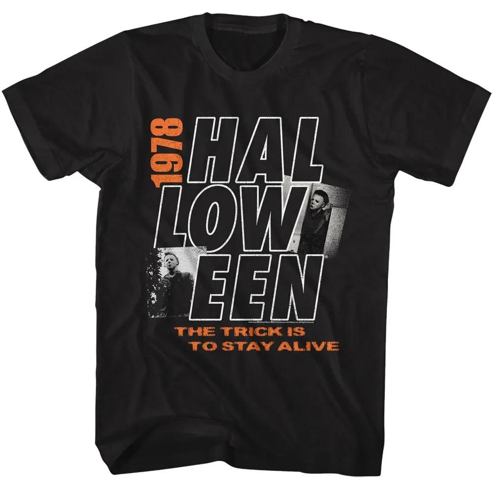 Halloween Michael Myers Horror Movie Print Cotton Short Sleeve TShirt Unisex Women Summer Vintage Streetwear Casual Tee Tops