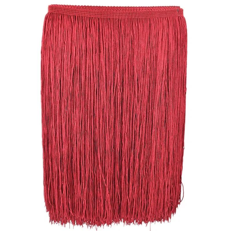 10yard/lot 15cm/20cm/30cm Polyester Tassel Lace Fringe Trimming Latin Dance Clothing Accessories DIY Curtain Decoration JK142