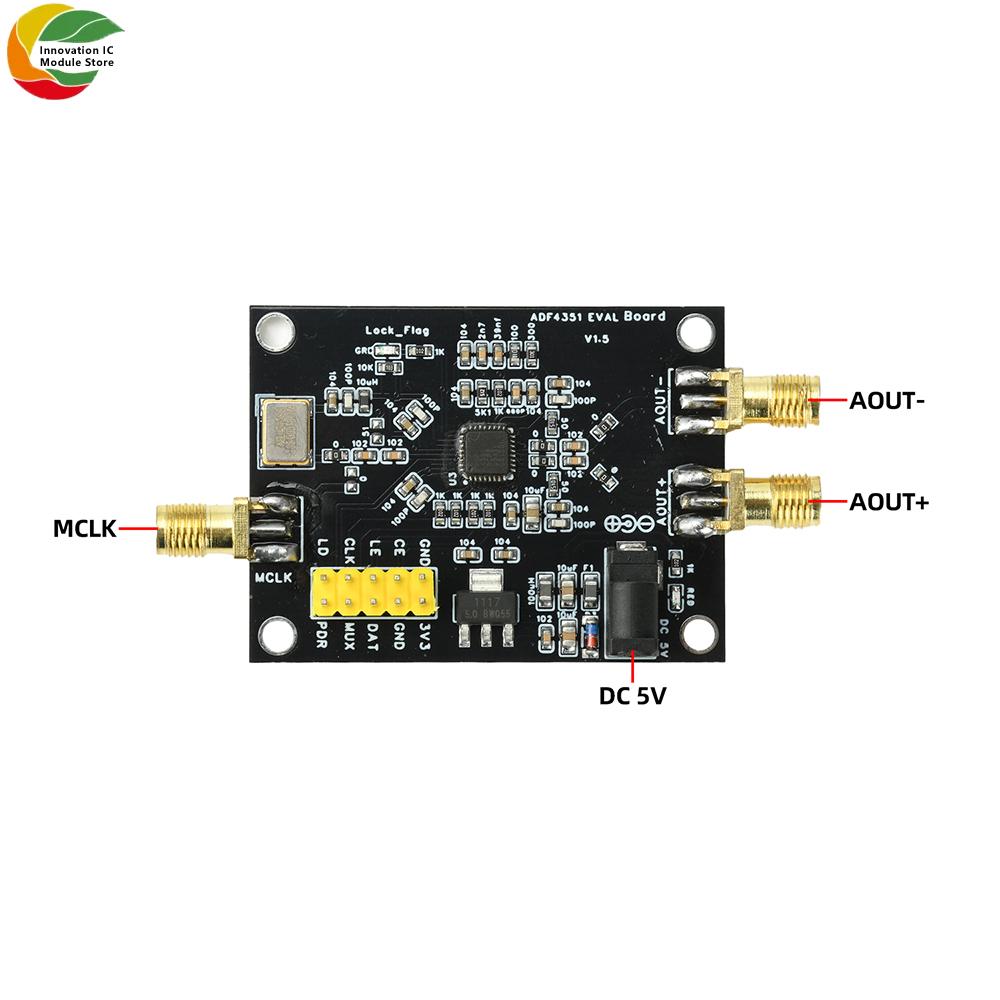 11M-1.1GHz ADF1111 Plėtros plokštė Radijo dažnio signalo šaltinis Phase-Locked Loop Radijo dažnio signalo generavimo modulis