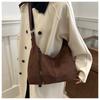 New Vintage Faux Leather Shoulder Bag for Women Retro Underarm Hobo Purse Large Capacity Tote Handbag