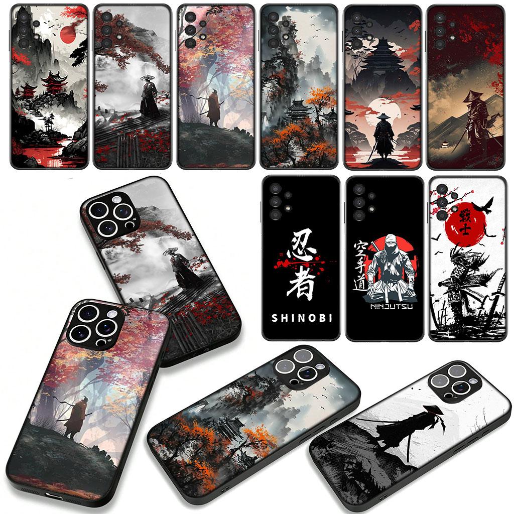 Cover for Apple iPhone 17 16 11 Pro XS Max XR 6 7 8 Plus 16E SE 2020 Air 5 SE2 Phone Case Japan Samurai Skeleton Bushido Ninja