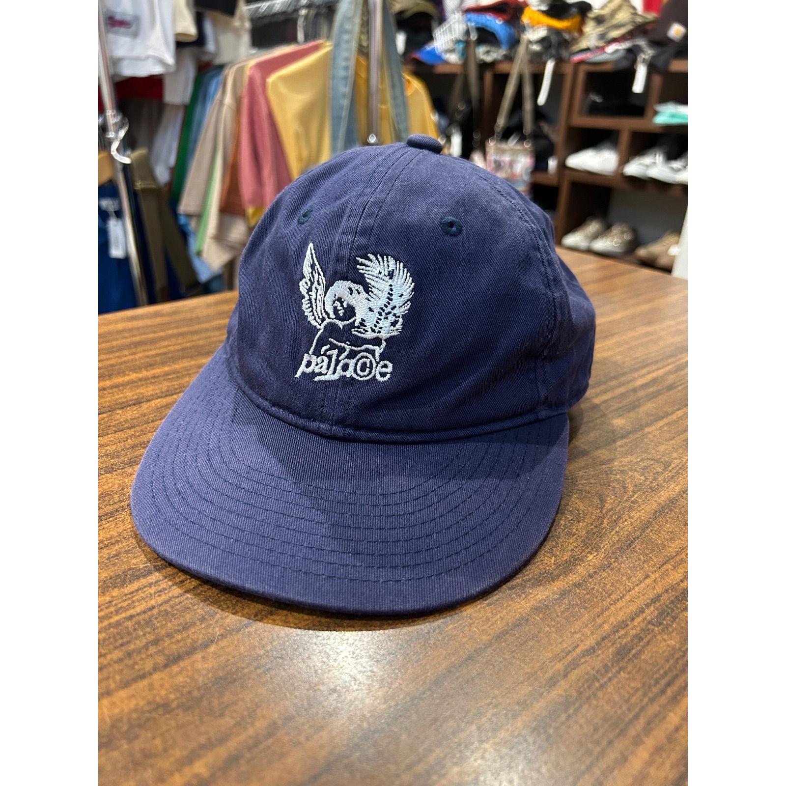 Used A-2142 Palace Skateboards Angel Cherub Embroidery Cap Baseball Cap Adjustable For People Approximately 55-59cm Navy Skater