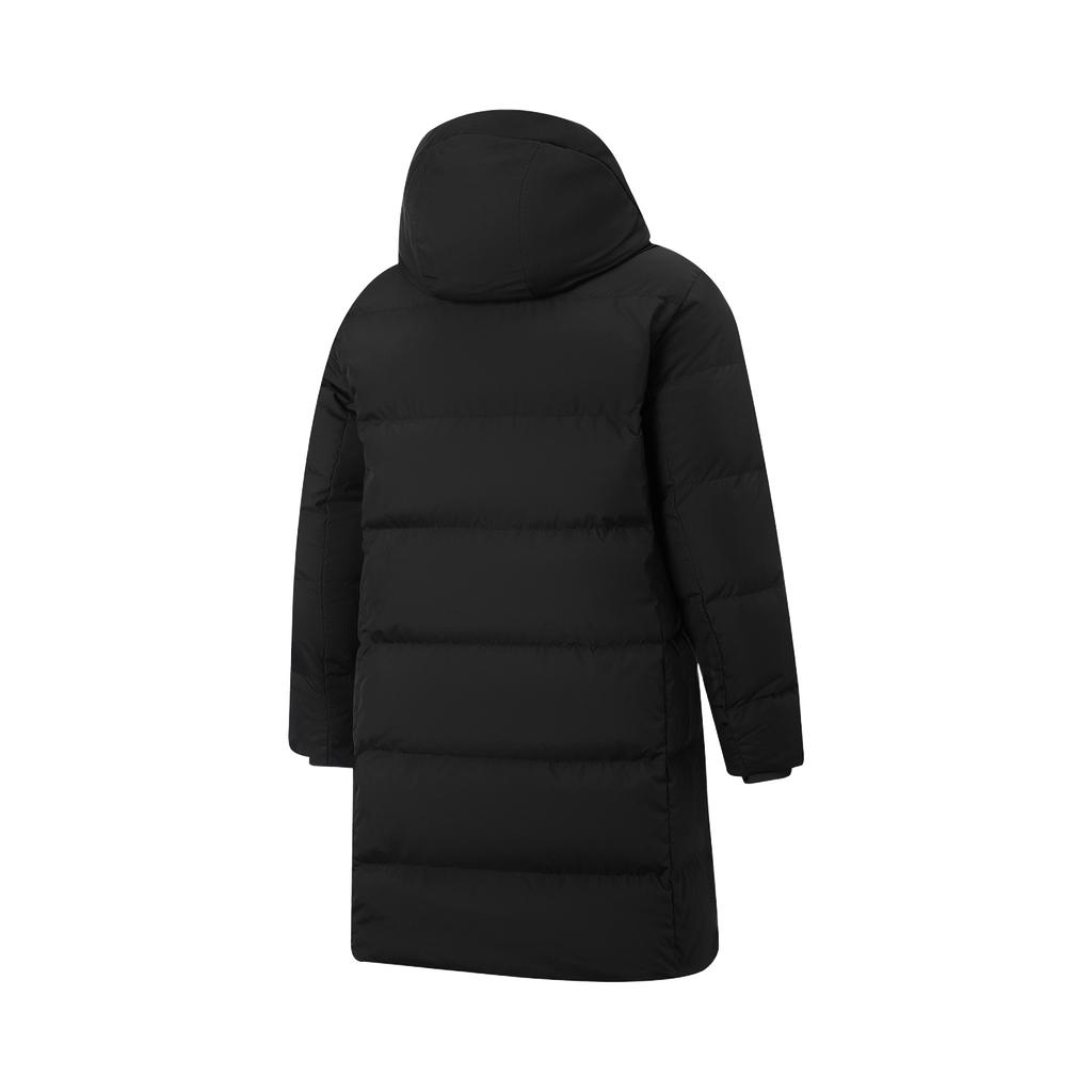 Li-Ning Wiatroodporna Wodoodporna Ciepła Kurtka Puchowa z Kapturem z Nadrukiem Litery Męska Okrycie Wierzchnie AYMV213-3