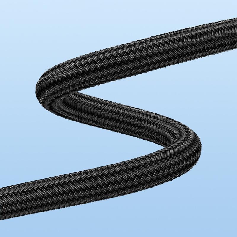 2 In 1 USB Charging Cord Wire Nylon Weaving with USB 5Pin and Type C Output Connectors for Phones Tablets Laptops