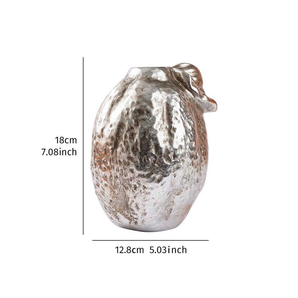 Ceramic Vase Golden Star Fruit Vase Simulated Fruit Ornaments Lemon Flowerpot Flower Arrangement Accessories Home Decoration