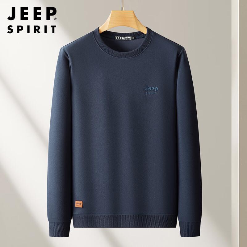 

JEEP SPIRIT Men s Round Neck Pullover Sweatshirt 4XL