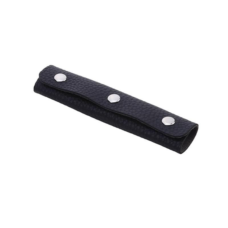 PU Suitcase Grip Solid Color Anti-shock Design Leather Handle Cover Soft Shoulder Strap Pad Grip Cover Bag Accessories