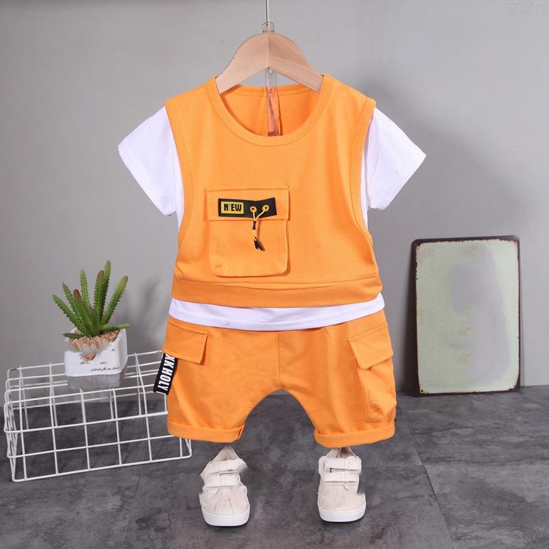 

Детский спортивный комплект с коротким рукавом + шорты, набор из 2 предметов 80