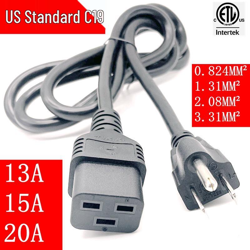 UL US Standard Power Cord for American/Canadian Fireplace, Washer, Dryer, Sweeper, Treadmill