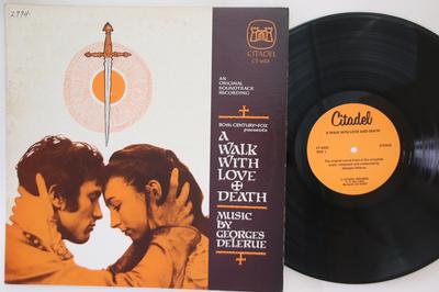LP Record OST, GEORGES DELERUE - A Walk With Love And Death CT6025 CITADEL 1978 US Soundtracks & Musicals Used
