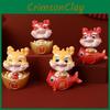 Decorative Red Resin Prosperity Dragon Ideal Chinese New Year Gift Office