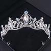 Baroque Crystal Tiaras And Crowns For Women Bride Rhinestone Prom Diadem Bridal Wedding Hair Accessories Jewelry Crown Tiara