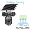 360° Triple-Lens Wireless Solar PTZ Camera with WiFi/4G