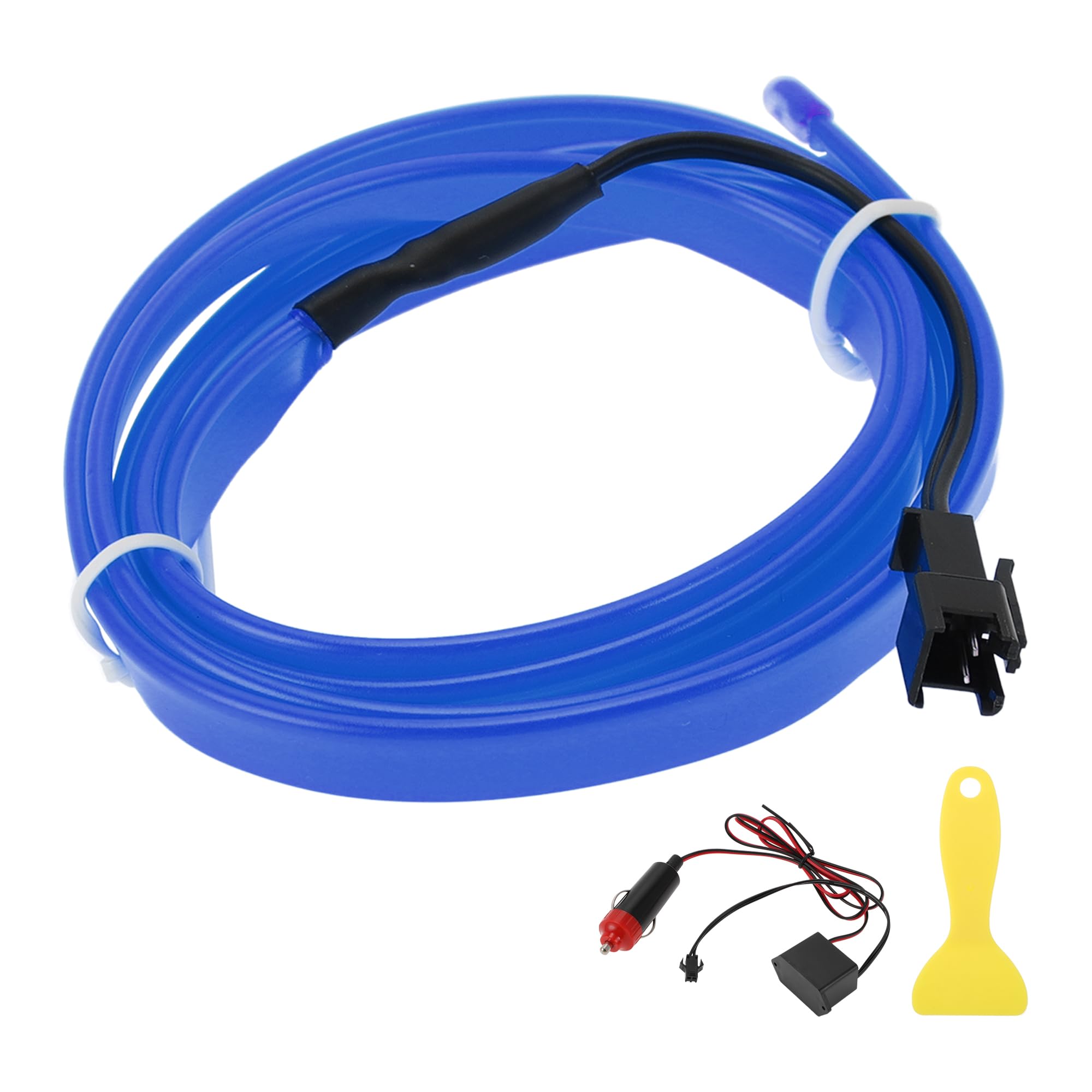 

A ABSOPRO 1M EL Wire Cable LED Glow String Lights Car Interior Lighting Strip синій