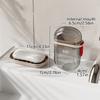 Travel Soap Dish With Drain Water Bathroom Supplies Portable Gadgets For Traveling Holder Container Accessories Home Storage Box