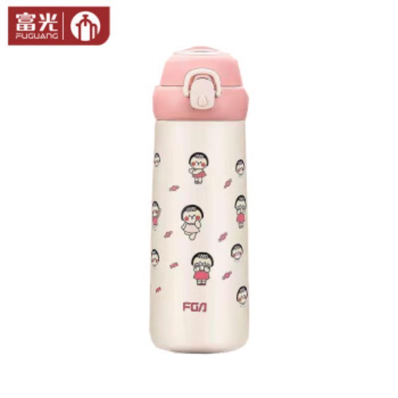 FUGUANG FAZ9301 Duomi 316 Stainless Steel Vacuum Straw Thermos, 480ml