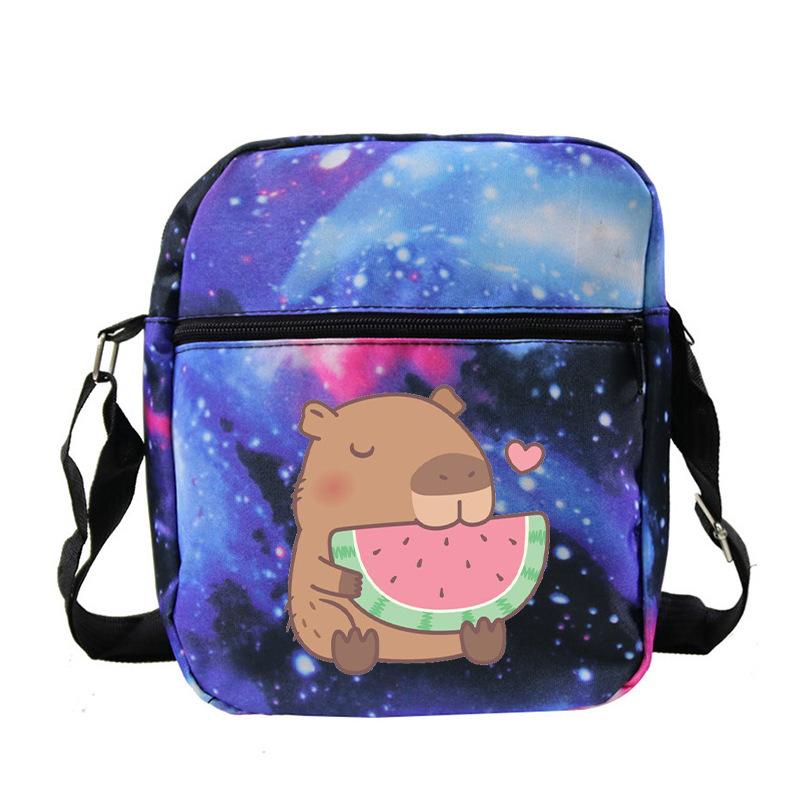 Fashion Versatile Children'S Portable Shoulder Bag Printed Trend Multifunctional Oblique Span Bag