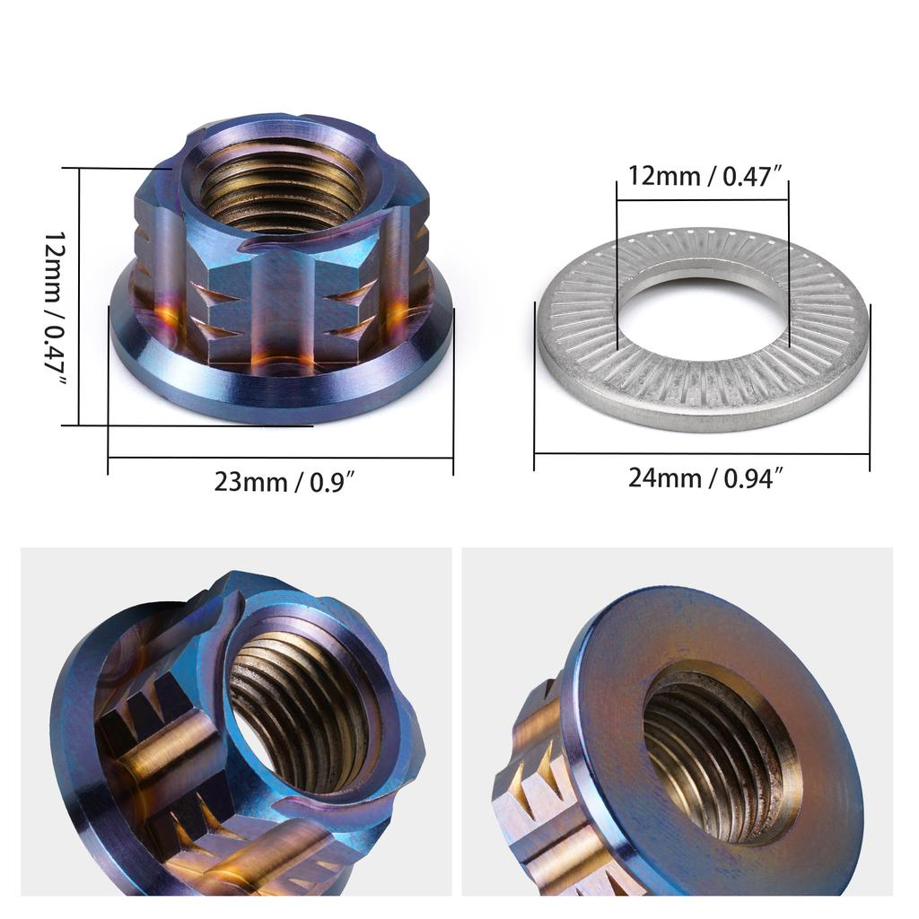 NICECNC For Surron Light Bee X S L1E Chain Tensioner Adjuster Blocks & Rear Axle Nut For Segway X160 X260 Electric Dirt Bike